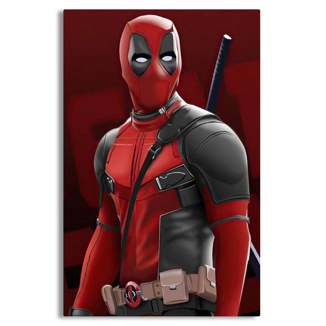 Marvel Dead Pool Canvas Frames Wall Art