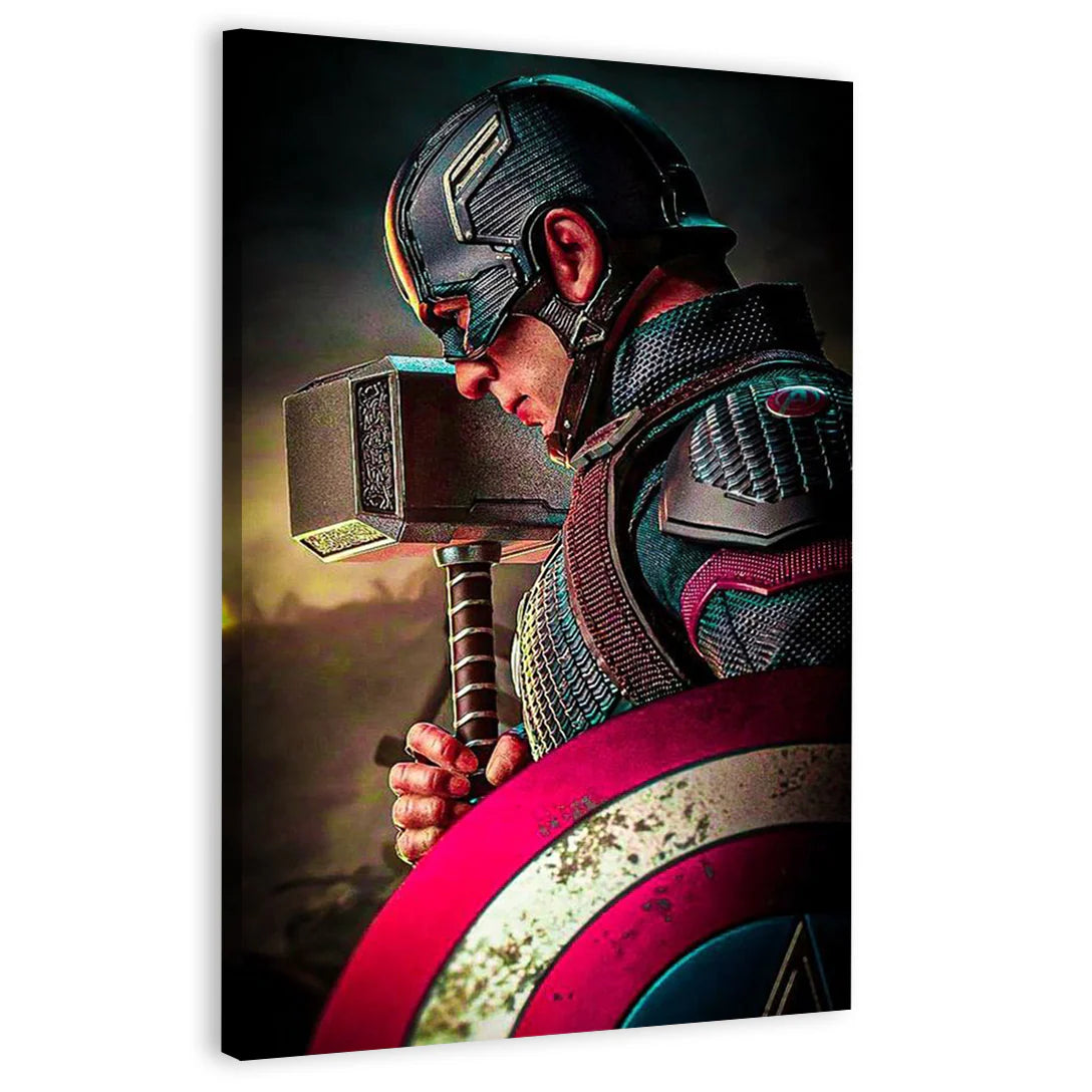 Captain America Canvas Frames Wall Art
