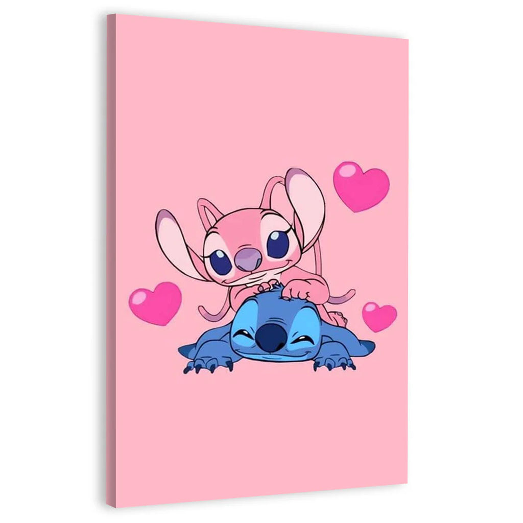 Stitch in love Canvas Frames Wall Art
