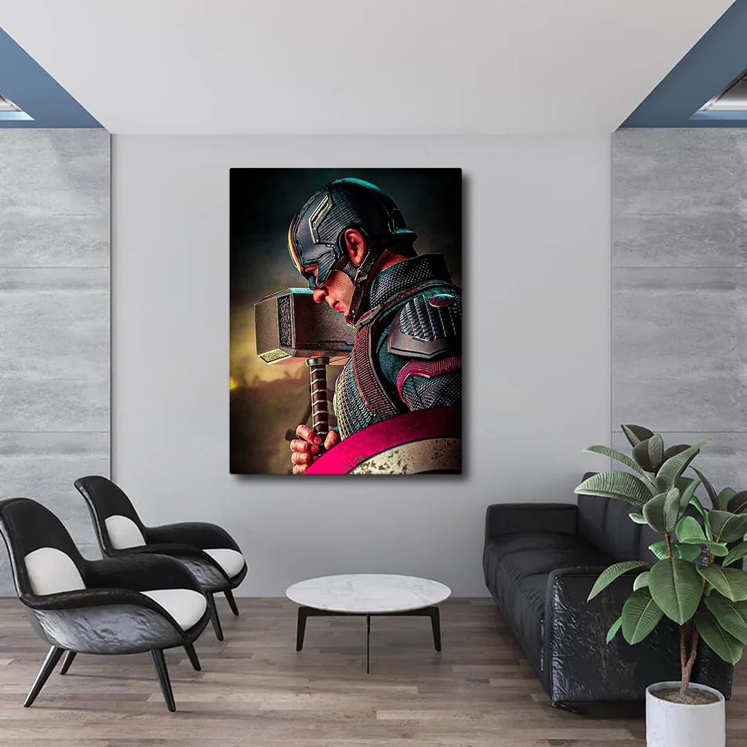 Captain America Canvas Frames Wall Art