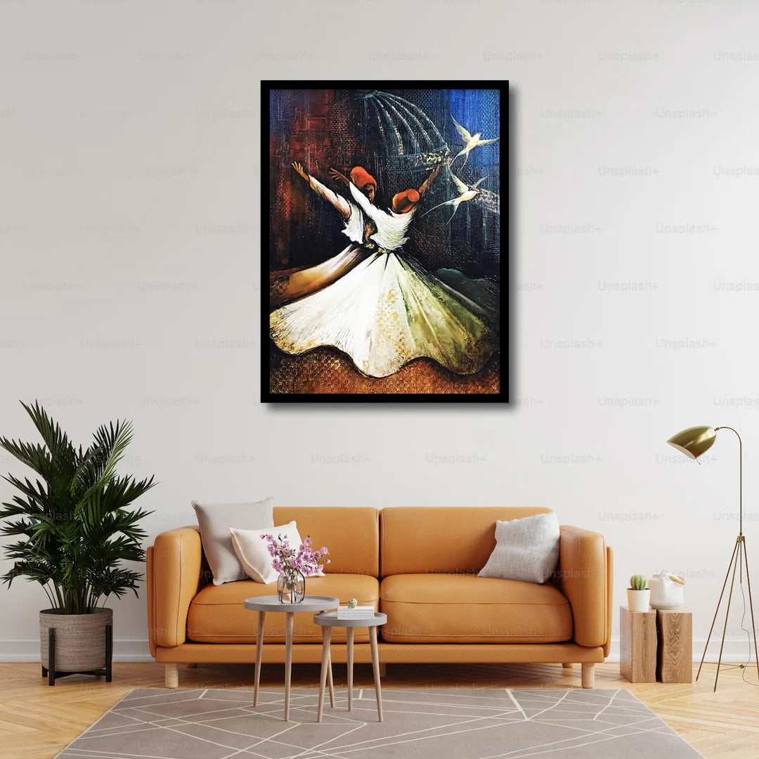 Whirling Dervishes Turkish Dance Canvas Farmes | Wall Art