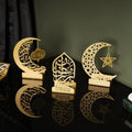 Ramadan Mubarak Set of 3 Golden Metal Candle/Dates Holder