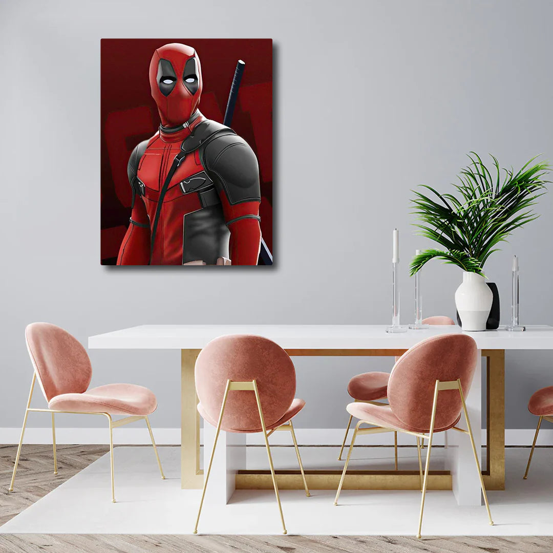 Marvel Dead Pool Canvas Frames Wall Art