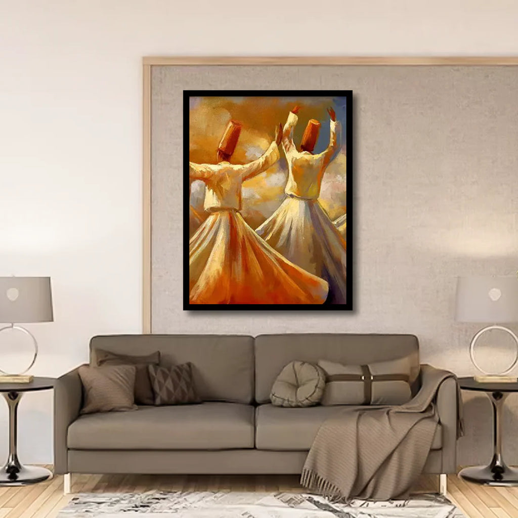 Whirling Dervishes Dance Canvas Frames | Wall Art